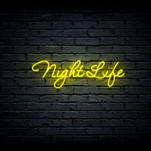 Led neon sign “Night Life”