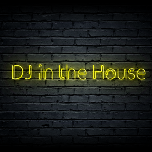 Led neono iškaba „DJ in the House”