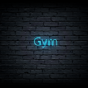 Led neon sign “Gym”