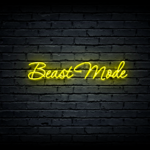 Led neon sign “Beast Mode”