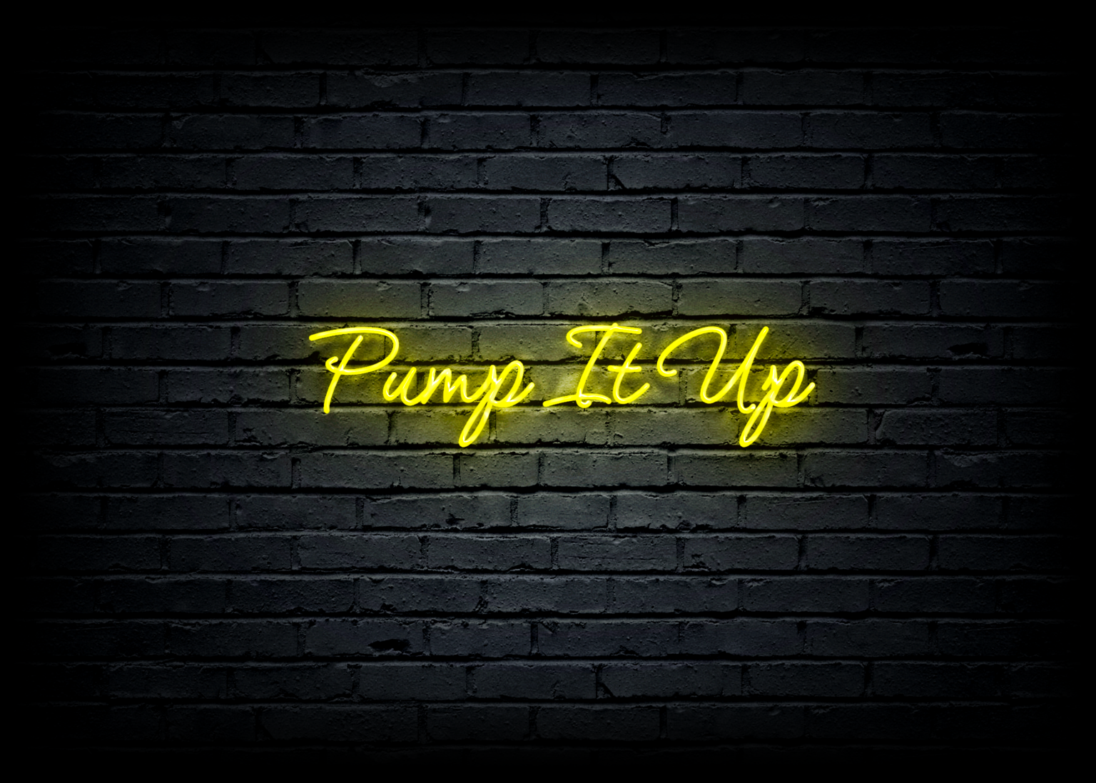 Led neono iškaba „Pump It Up”