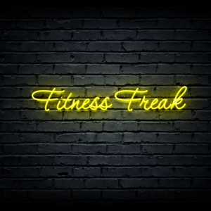 Led neono iškaba „Fitness Freak”