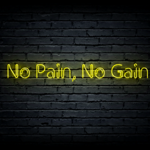 Led neon sign “No Pain, No Gain”