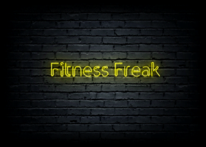 Led neono iškaba „Fitness Freak”