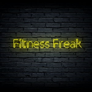 Led neono iškaba „Fitness Freak”