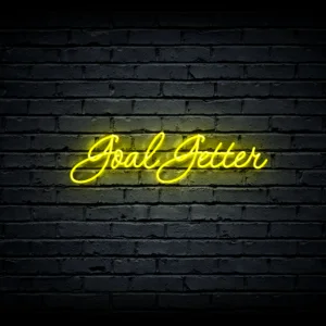 Led neono iškaba „Goal Getter”