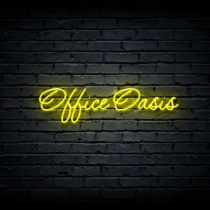 Led neono iškaba „Office Oasis”