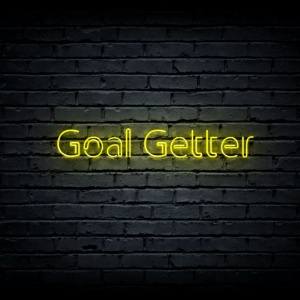 Led neono iškaba „Goal Getter”