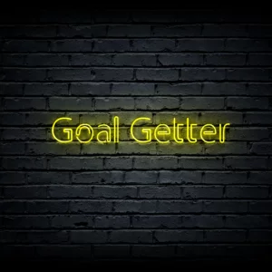Led neono iškaba „Goal Getter”