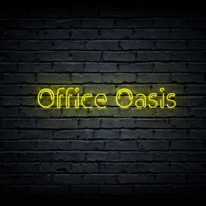 Led neono iškaba „Office Oasis”